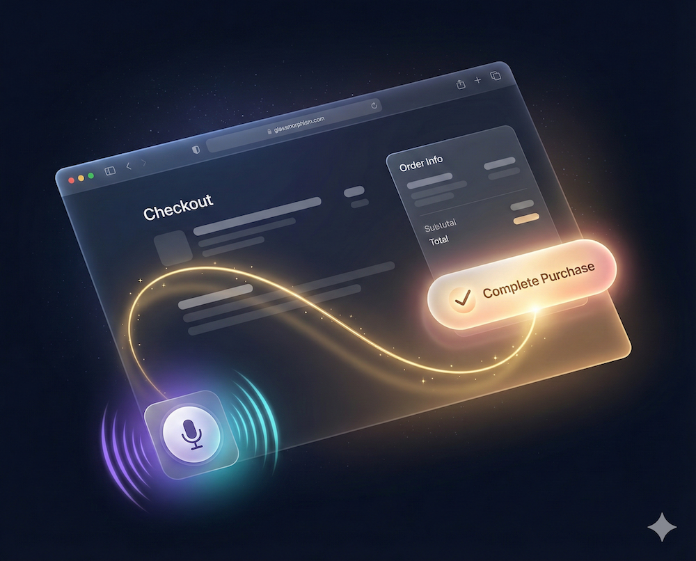 EasyAsk voice assistant widget speaking an answer with sound waves emanating